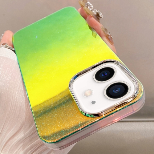 

For iPhone 11 Mirror Glitter IMD Phone Case(Green)
