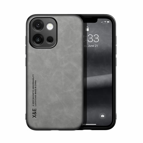 

For OnePlus 13T Skin Feel Magnetic Leather Back Phone Case(Light Grey)