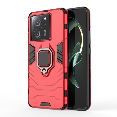 

For Xiaomi Redmi K60 Ultra Shockproof PC + TPU Holder Phone Case(Red)