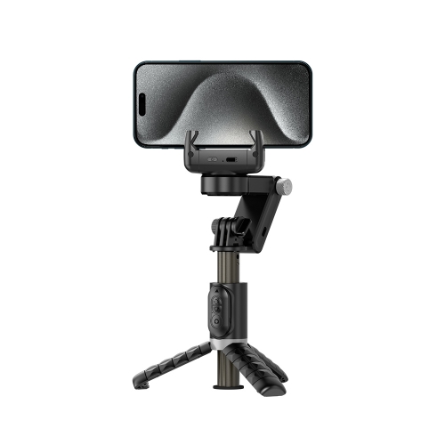 Estabilizador de cardán de seguimiento inteligente de escritorio Q18 Palo  selfie con luz de relleno multifunción (