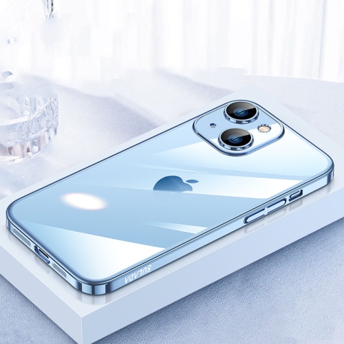 

For iPhone 15 Plus SULADA JINGJIA Series Lens Protector PC Phone Case(Sierra Blue)