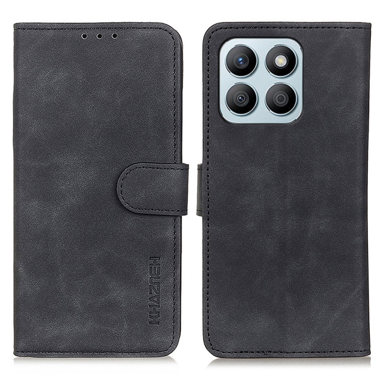 

For Honor X8b KHAZNEH Retro Texture Flip Leather Phone Case(Black)