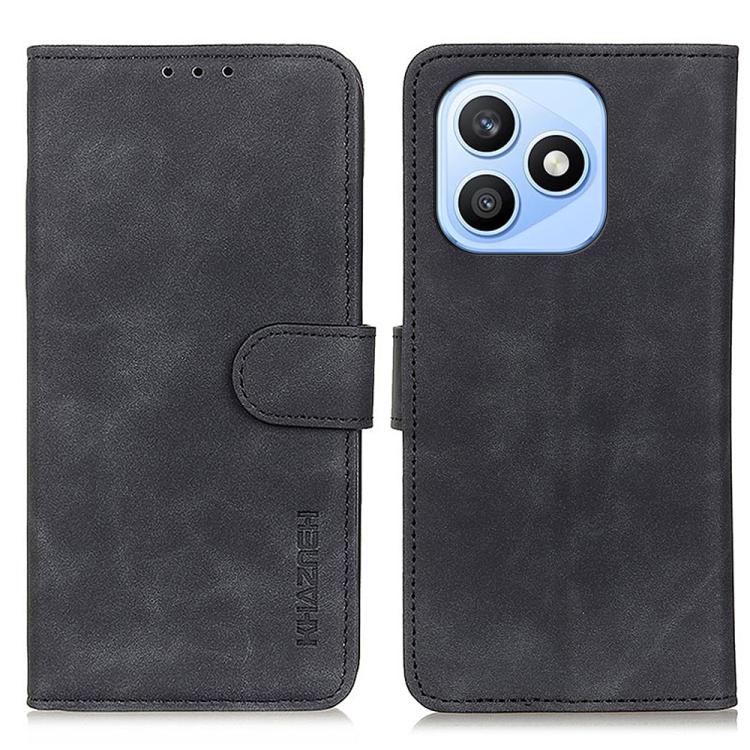 For Honor X8d 4G KHAZNEH Retro Texture Flip Leather Phone Case(Black)