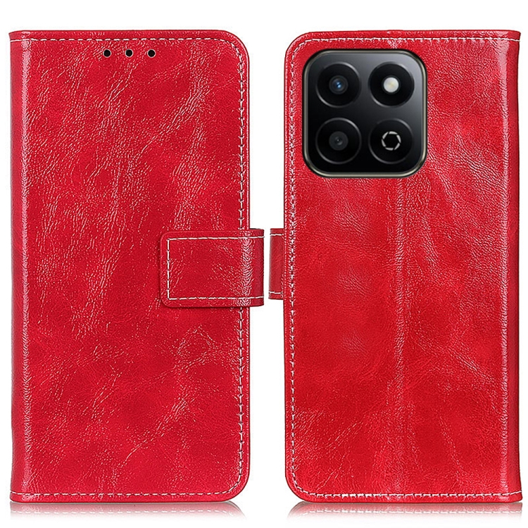 

For Honor 200 Smart Retro Crazy Horse Texture Flip Leather Phone Case(Red)