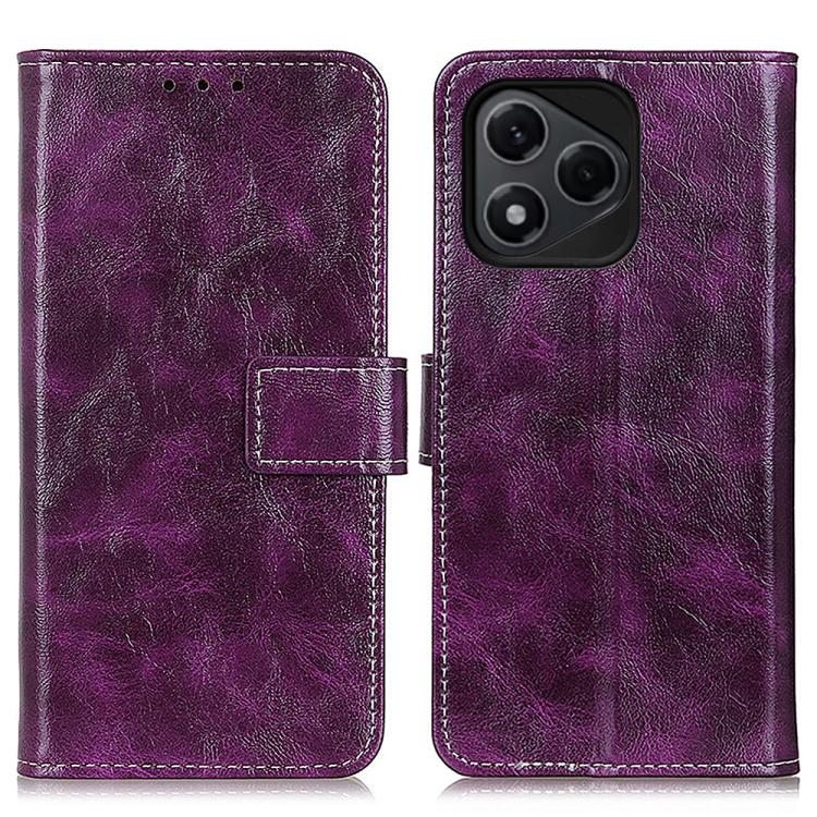 

For Honor 400 Lite Global Retro Crazy Horse Texture Flip Leather Phone Case(Purple)