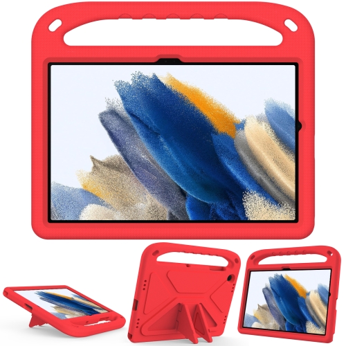

For Samsung Galaxy Tab A9+ Handle EVA Shockproof Tablet Case with Holder(Red)