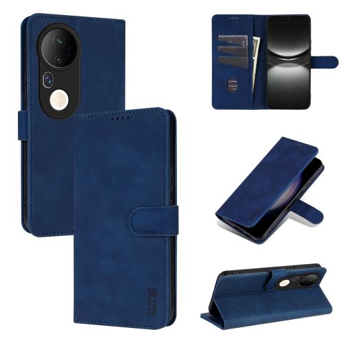 

For vivo S20 Pro AZNS Skin Feel Calf Texture Flip Leather Phone Case(Blue)