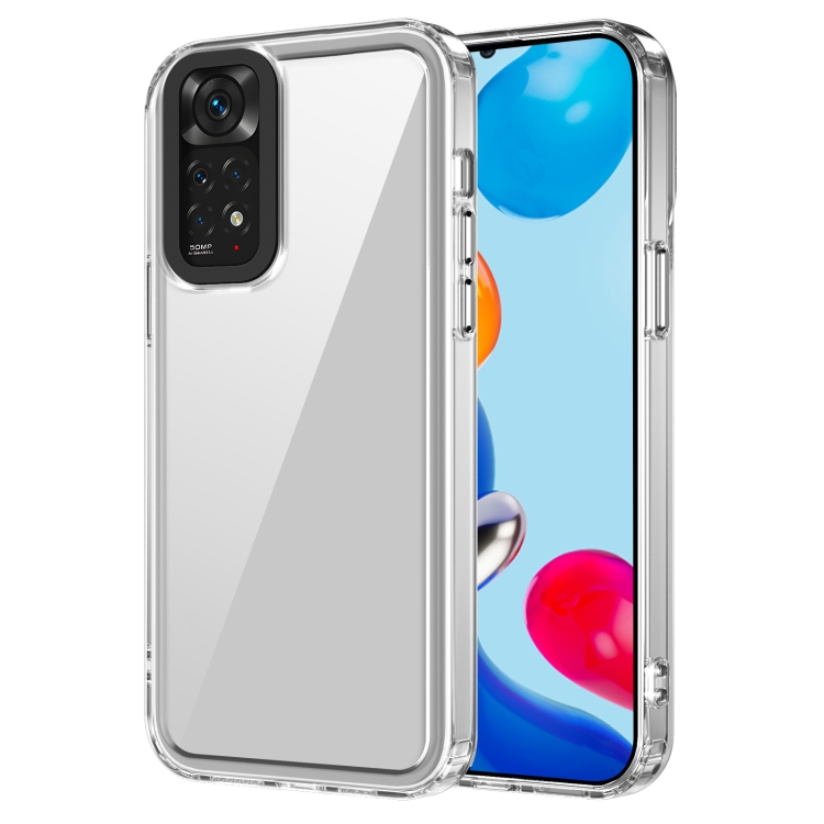 

For Xiaomi Redmi Note 11 4G Transparent Acrylic + TPU Shockproof Phone Case(Transparent)