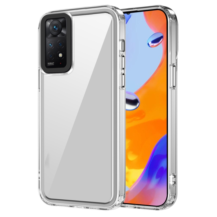 

For Xiaomi Redmi Note 11 Pro 4G/5G Transparent Acrylic + TPU Shockproof Phone Case(Transparent)