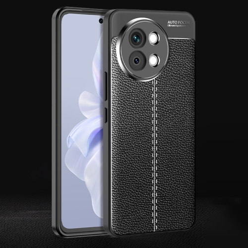 

For vivo S18e Litchi Texture Shockproof TPU Phone Case(Black)