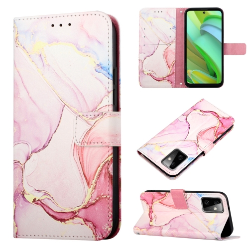 

For Motorola Moto G Power 2023 PT003 Marble Pattern Flip Leather Phone Case(LS005)