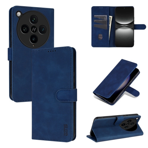 

For OPPO Find X8 Pro AZNS Skin Feel Calf Texture Flip Leather Phone Case(Blue)