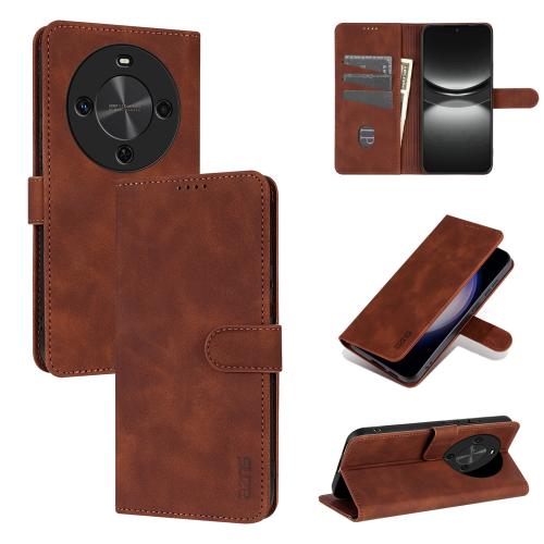 

For Huawei Enjoy 70X / Maimang 30 AZNS Skin Feel Calf Texture Flip Leather Phone Case(Brown)