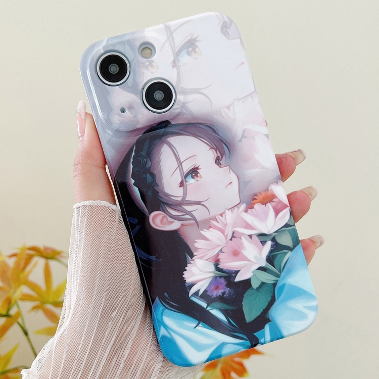 

For iPhone 15 Plus PC Phone Case(Holding Lilies)
