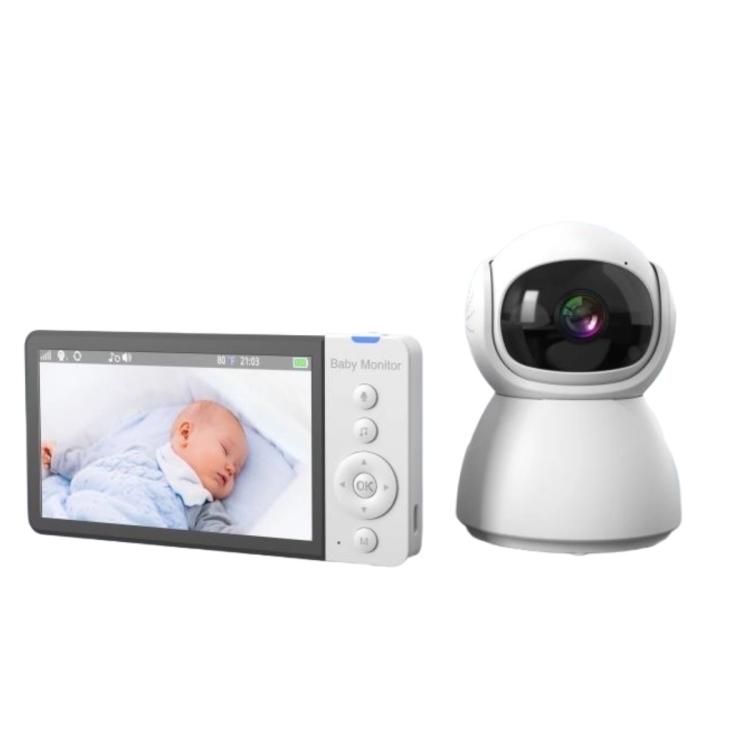 

ABM700 5 inch Wireless Video Night Vision Baby Monitor Security Camera(EU Plug)