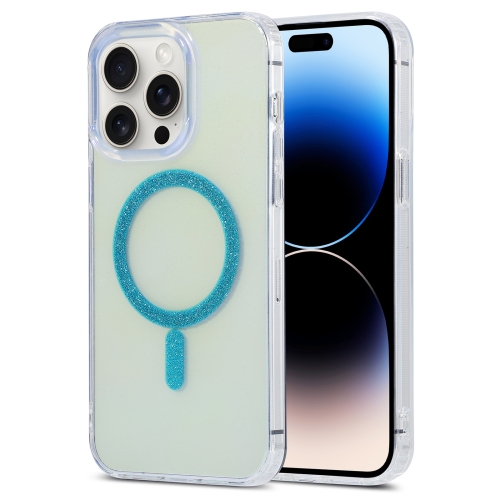 

For iPhone 14 Pro Max Magic Diamond Blu-ray MagSafe Phone Case(Blue)