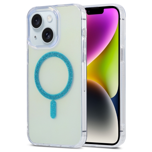 

For iPhone 14 Magic Diamond Blu-ray MagSafe Phone Case(Blue)