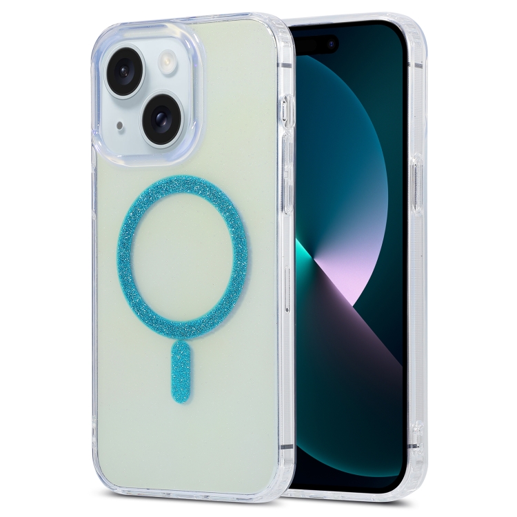 

For iPhone 13 Pro Magic Diamond Blu-ray MagSafe Phone Case(Blue)