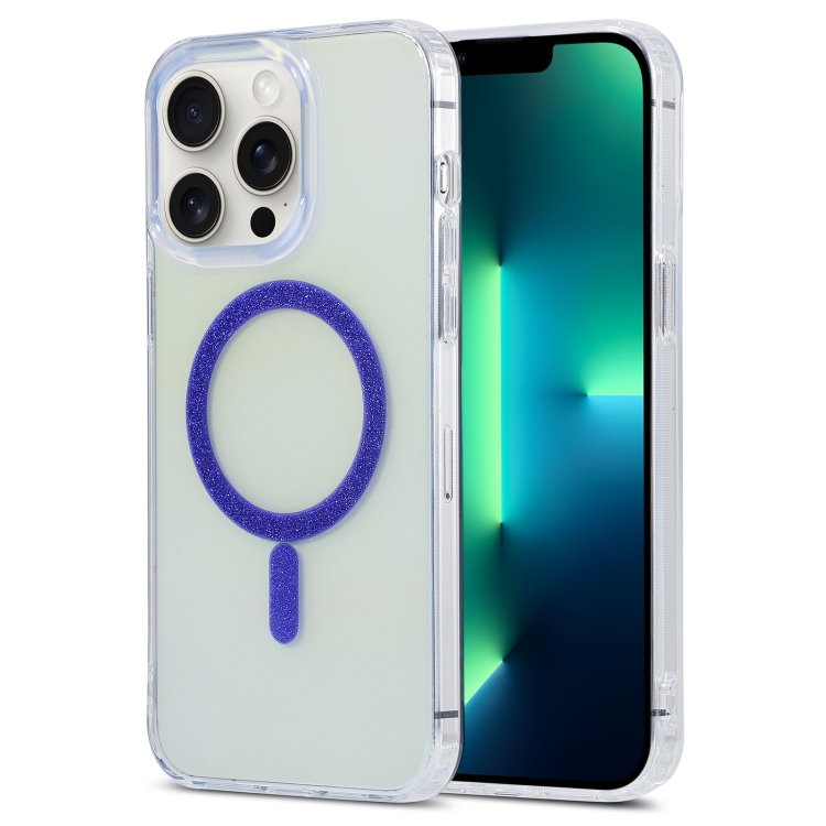 

For iPhone 13 Pro Magic Diamond Blu-ray MagSafe Phone Case(Purple)