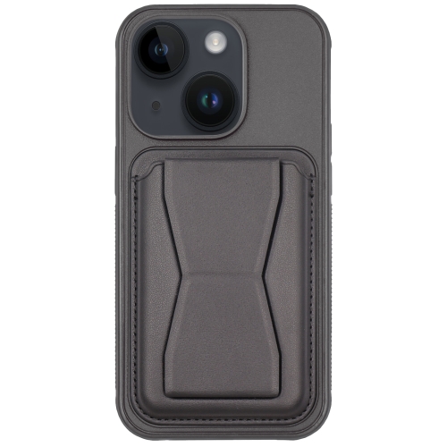 For iPhone 13 Leather Card Holder TPU Phone Case(Black) аксессуар rexant usb для iphone 4 4s 1m black 18 1124