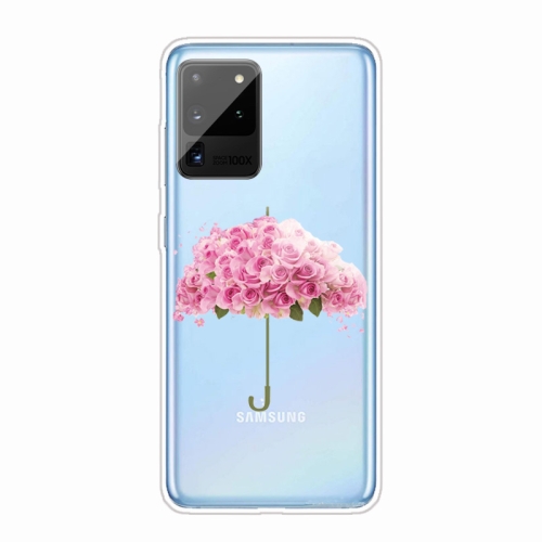 

For Samsung Galaxy Note 20 Ultra Shockproof Painted TPU Protective Case(Flower Umbrella)