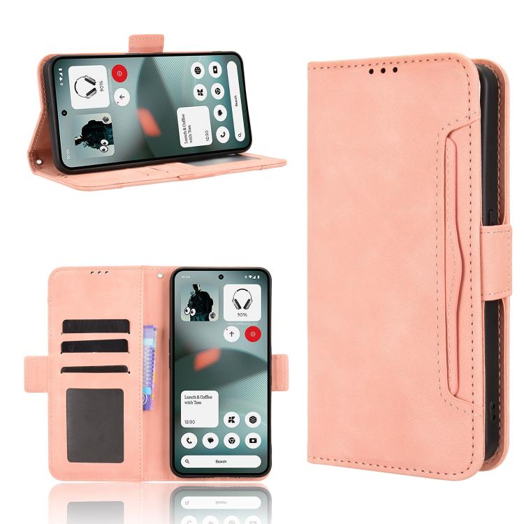 

For Nothing Phone 3a Lite Skin Feel Calf Texture Card Slots Leather Phone Case(Pink)