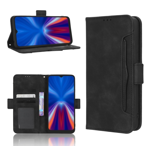 

For UMIDIGI G2 / G1 / G1 Max Skin Feel Calf Texture Card Slots Leather Phone Case(Black)
