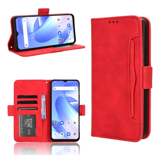 

For UMIDIGI G3 / G3 Max / G3 Plus Skin Feel Calf Texture Card Slots Leather Phone Case(Red)