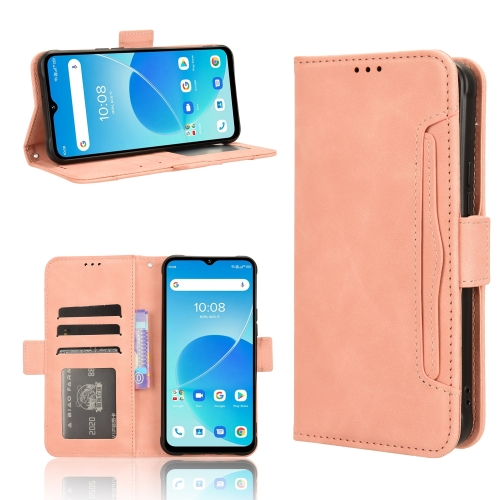 

For Umidigi G5A / G5 Skin Feel Calf Texture Card Slots Leather Phone Case(Pink)