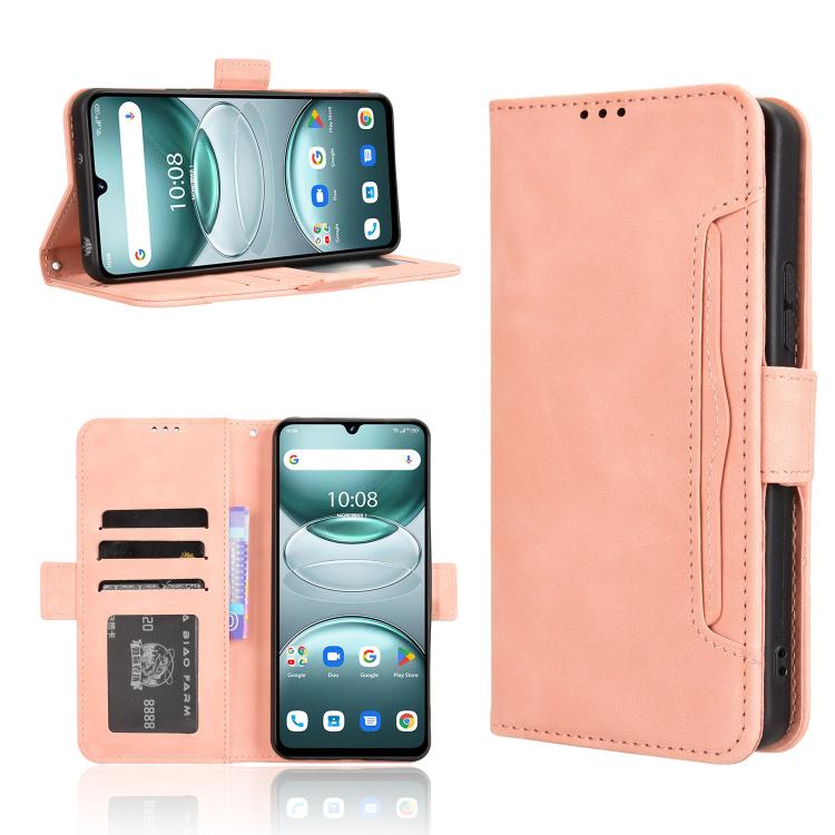 

For Umidigi G100 / G100A Skin Feel Calf Texture Card Slots Leather Phone Case(Pink)