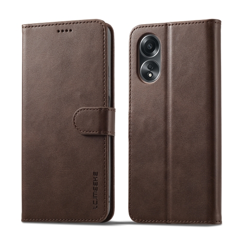 

For OPPO A58 4G / A98 5G / F23 5G LC.IMEEKE Calf Texture Horizontal Flip Leather Case(Brown)
