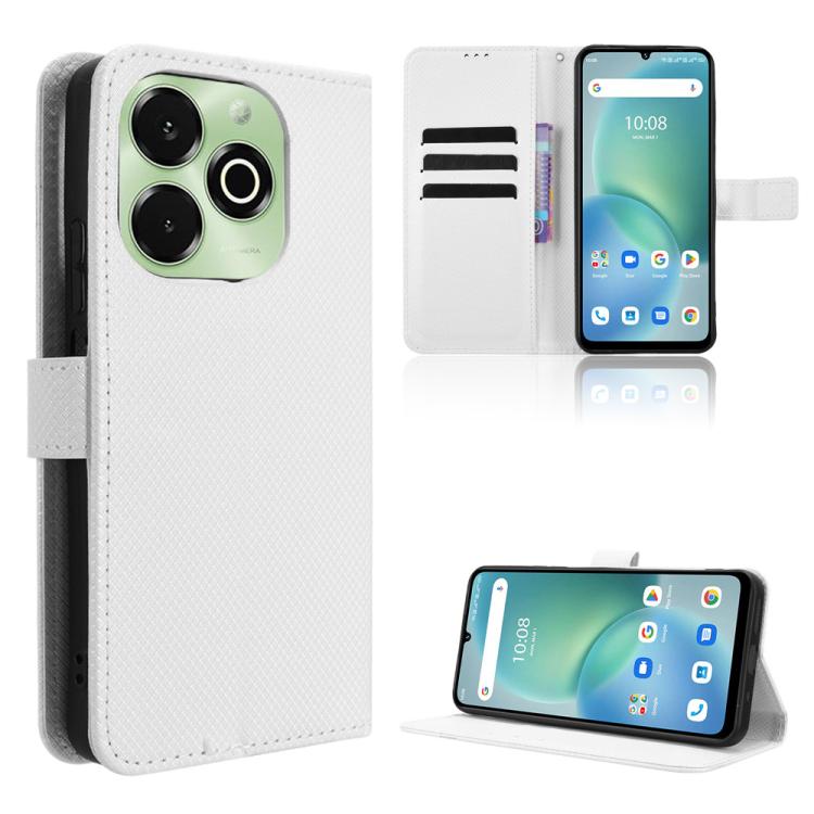

For Umidigi G100X 4G / 5G Diamond Texture Leather Phone Case(White)