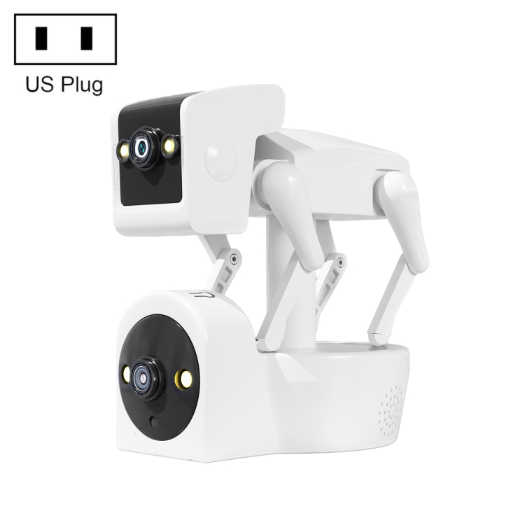 ESCAM PT212 4MP デュアルレンズロボットドッグ WiFi カメラはクラウド 