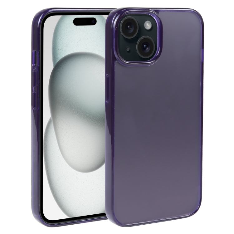 

For iPhone 15 GEBEI Acrylic Phone Case(Purple)