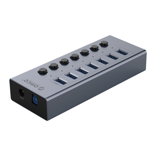 

ORICO BT2U3-7AB-GY-BP 7 Ports USB 3.0 HUB with Individual Switches(UK Plug)