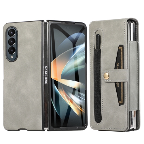 For Samsung Galaxy Z Fold4 Multifunctional Folding Phone Leather Case(Grey) injection mold design production plastic moulding parts custom medical mould making