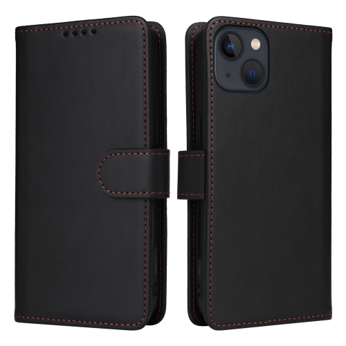 

For iPhone 13 / 14 BETOPNICE BN-005 2 in 1 Detachable Imitate Genuine Leather Phone Case(Black)