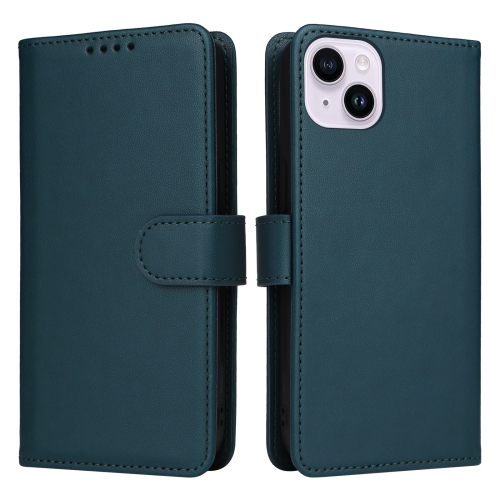 For iPhone 14 Plus BETOPNICE BN-005 2 in 1 Detachable Imitate Genuine Leather Phone Case(Blue) for iphone 11 betopnice bn 005 2 in 1 detachable imitate genuine leather phone case brown