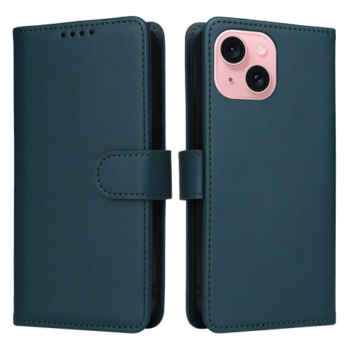 

For iPhone 15 BETOPNICE BN-005 2 in 1 Detachable Imitate Genuine Leather Phone Case(Blue)