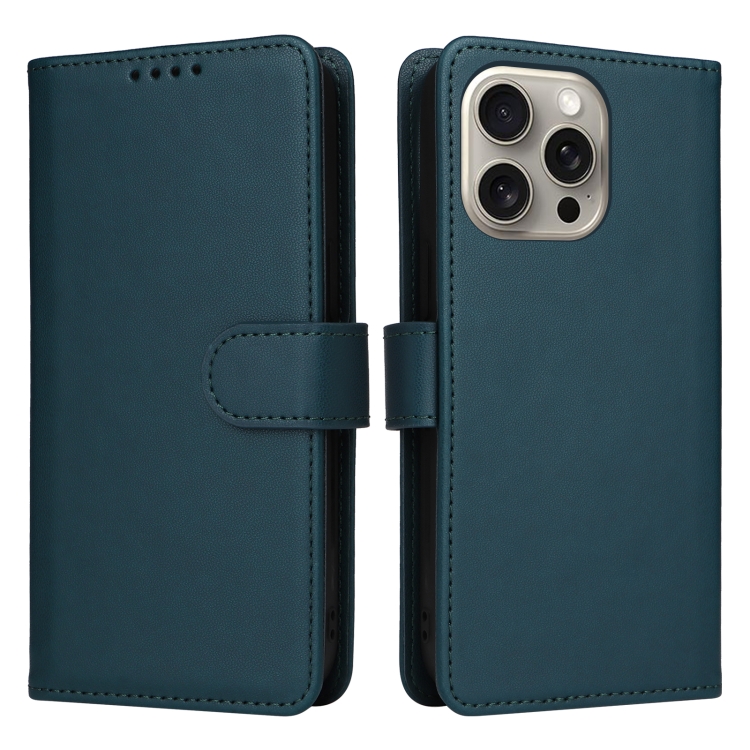 

For iPhone 15 Pro Max BETOPNICE BN-005 2 in 1 Detachable Imitate Genuine Leather Phone Case(Blue)