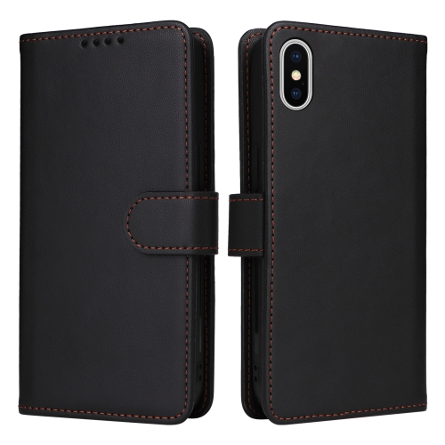 

For iPhone X / XS BETOPNICE BN-005 2 in 1 Detachable Imitate Genuine Leather Phone Case(Black)