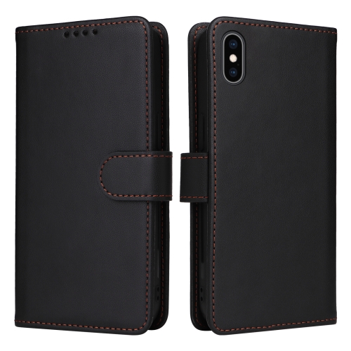 

For iPhone XS Max BETOPNICE BN-005 2 in 1 Detachable Imitate Genuine Leather Phone Case(Black)