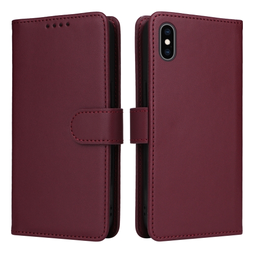

For iPhone XS Max BETOPNICE BN-005 2 in 1 Detachable Imitate Genuine Leather Phone Case(Brown)