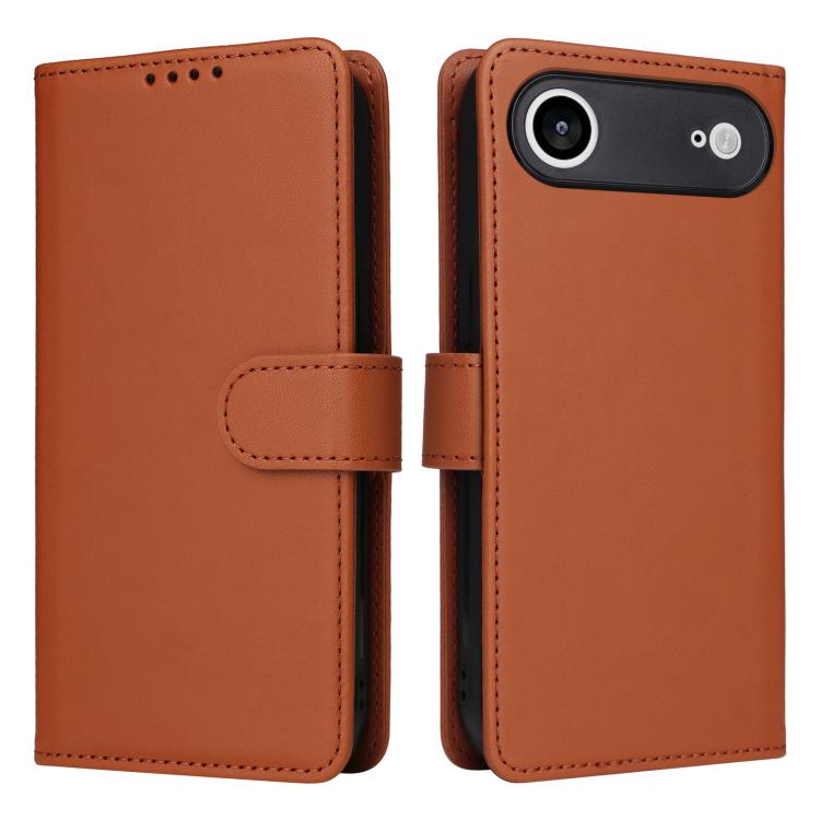 

For iPhone 17 Air BETOPNICE BN-005 2 in 1 Detachable Imitate Genuine Leather Phone Case(Brown)