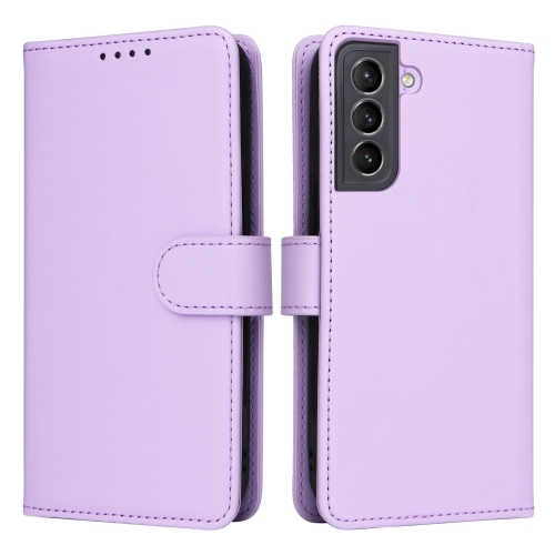 

For Samsung Galaxy S21 BETOPNICE BN-005 2 in 1 Detachable Imitate Genuine Leather Phone Case(Light Purple)