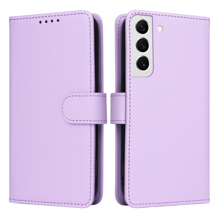 

For Samsung Galaxy S22 BETOPNICE BN-005 2 in 1 Detachable Imitate Genuine Leather Phone Case(Light Purple)