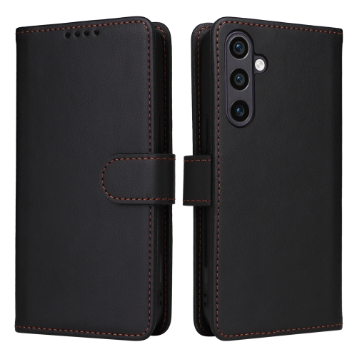 

For Samsung Galaxy S23 FE 5G BETOPNICE BN-005 2 in 1 Detachable Imitate Genuine Leather Phone Case(Black)