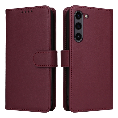 

For Samsung Galaxy S23+ BETOPNICE BN-005 2 in 1 Detachable Imitate Genuine Leather Phone Case(Wine Red)