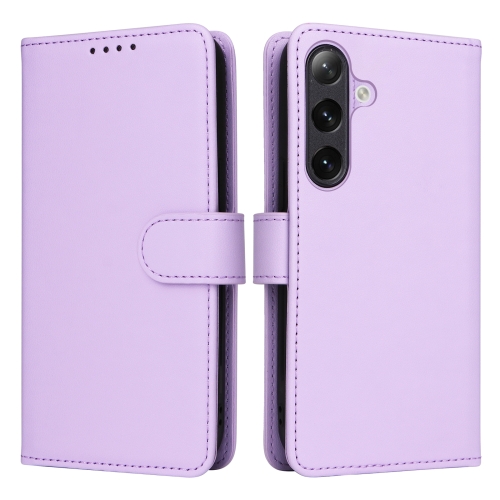 

For Samsung Galaxy S24 5G BETOPNICE BN-005 2 in 1 Detachable Imitate Genuine Leather Phone Case(Light Purple)