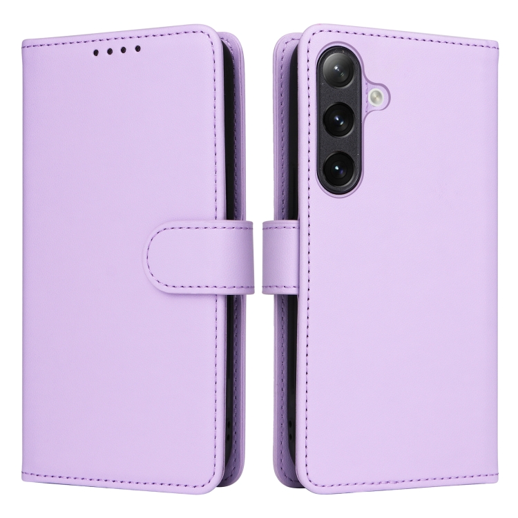 

For Samsung Galaxy S24+ 5G BETOPNICE BN-005 2 in 1 Detachable Imitate Genuine Leather Phone Case(Light Purple)